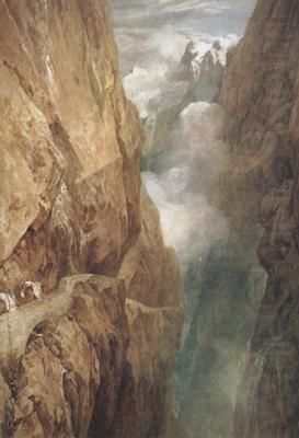 Joseph Mallord William Turner The passage of Mount St.Gothard,taken from the centre of the Teufels Broch Switzerland (mk31) china oil painting image